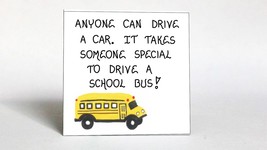 Gift Magnet  - Bus Driver- Schoolbus, operator appreciation, thank you quote.  Y - £3.10 GBP