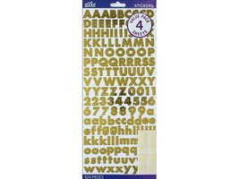 EK Success Sticko Sticker Alpha VPck Futura Bold Gold - $7.90