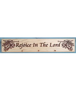 Handcrafted Christmas Stocking Holders - Rejoice in the Lord in Brown/Red - $47.91 CAD