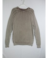 Vtg Liberty Sweaters Brown Ribbed Knit Grandpa 90s Size Large - £15.66 GBP