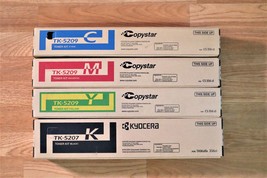 Genuine Copystar TK-5209 CMY&amp; TK-5207 K Toner Set For CS 356ci Same Day Ship! - £248.09 GBP