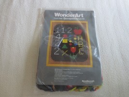 WonderArt  Quickpoint BLACKBOARD Needlepoint Kit #6829 - 11&quot; x 14&quot; - £9.56 GBP
