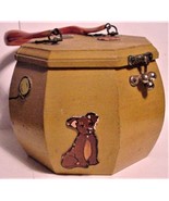 Wooden Purse Handbag w/ Lucite Handle Children, Dogs and Cats - $29.95