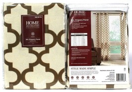 2 Ct Home Decorators Collection Modern 52" X 84" Sand Latticeluxe Drapery Panel - £36.33 GBP