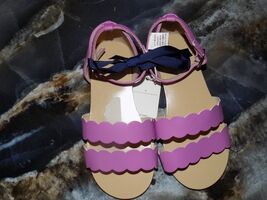 Janie &amp; Jack Lilac Purple Easter/Beach/Summer Sandals Size 9 Girl's NEW - $36.00