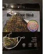 face mask reusable SEQUINS Assorted Colors ADULT - £6.39 GBP