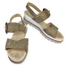 Gabor Yeo Womens Wedge Mid Heel Sandals 7.5 Taupe - £44.86 GBP