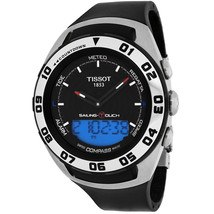 Tissot Men&#39;s Sailing Black Dial Watch - T0564202705101 - £451.93 GBP