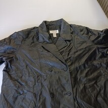 Veranesi RN#88842 Women's Black Lined Genuine Leather Buttons Jacket Size 28W image 14