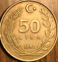 1985 Turkey 50 Lira Coin - £1.16 GBP