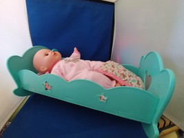 My Sweet Love 12&quot; Baby Doll &amp; Rocking Crib  - $15.00