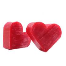 10 Mini Heart Shaped Guest Soap Bars - Raspberry - £6.25 GBP