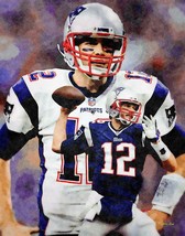 Tom Brady New England Patriots NFL Football Quarterback Art Print 1WC2 - $24.99+