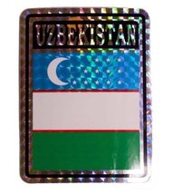 K&#39;s Novelties Wholesale Lot 6 Uzbekistan Country Flag Reflective Decal B... - $8.88