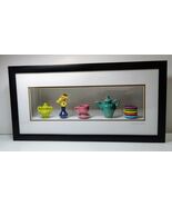 Carlos Silva Centuries Clayworks Miniature Pottery Art Framed Shadow Box... - $2,758.03 MXN