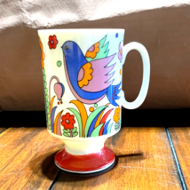 Royal Crown Arnart Smug Mugs Paradise Birds 3793 Footed Coffee Tea Cup - £27.21 GBP