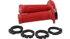 Domino D100 Red Lock On Locking MX Grips For Gas Gas MC 250F 450F &amp; EX 450F 350F - £25.53 GBP