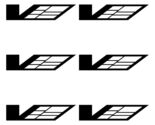 Brake caliper decals 6 pcs logo compatible with Cadillac CTS-V 09-15 - $17.99
