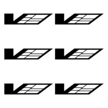 Brake caliper decals 6 pcs logo compatible with Cadillac CTS-V 09-15 - $17.99
