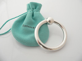 Tiffany &amp; Co Silver Circle Baby Rattle Teether Mint No Dings Gift Pouch Love - £272.53 GBP