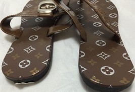 Brand New Women Brown Flip Flops Sandals - $10.99