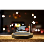 LED Base included | Drakkar 3D Engraved Crystal Gift – Exquisite Viking ... - $489.84 MXN+