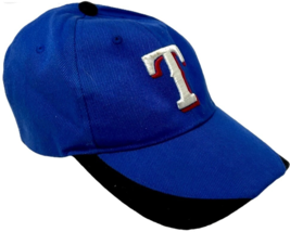 2013 Texas Jr Rangers MLB Baseball Dr Pepper Strapback Cap Melonwear - Blue image 3