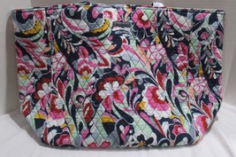 Vera Bradley Women Women&#39;s Grand Tote 2.0 Bag Purse MOD PAISLEY flower navy blue - £56.01 GBP