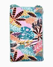 Tropical Burst Hawaii Beaded Club Bag Evening Clutch Purse w/ Shoulder S... - $34.60