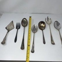 LOT Tudor Plate Oneida Community  Serving Spoon Pie Fork Wm Rogers Silver - £13.44 GBP