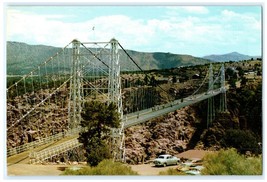 Royal Gorge Bridge Canon City Colorado 1950s Postcard Vintage Cars Parked - $204.80 MXN