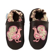 Robeez Shoes 12-18 Months Peacock Paisley Brown Baby Girl Toddler - $25.00