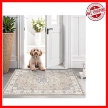 Machine Washable 2x3 Beige Rug - Luxurious Softness with Non-Slip Protec... - €17,60 EUR