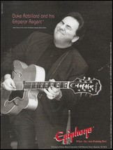 Duke Robillard 1996 Epiphone Emperor Regent Guitar advertisement 8 x 11 ad print - £3.57 GBP