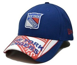 New York Rangers New Era 9FORTY Blue Scramble NHL Hockey Adjustable Cap Hat - £16.40 GBP