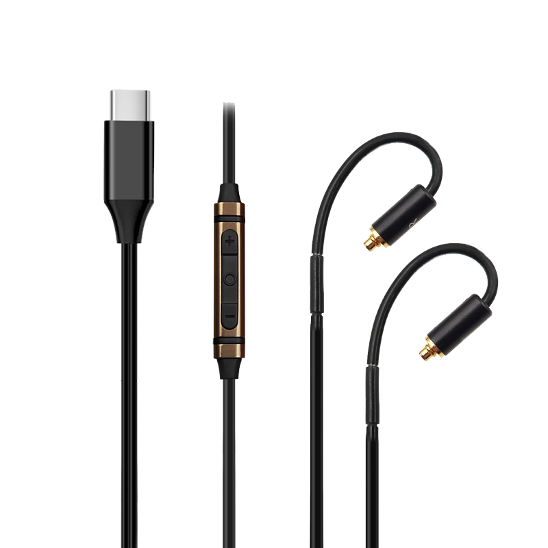 USBC TYPEC Audio Cable with Mic For Onkyo IE-FC300 HF300 CTI300 ES-HF300 E900M  			