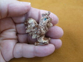 Y-CHI-RO-21) ROOSTER chicken carving SOAPSTONE gem stone figurine game c... - €7,66 EUR
