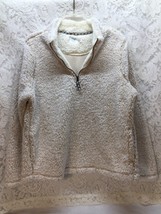 Time and True Fuzzy Pull Over Jacket Coat XL(16-19) Color-Oatmeal Heather - £19.40 GBP
