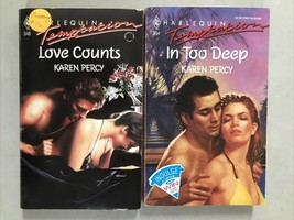 Lot Of 2 Karen Percy Romance Love Counts and In Too Deep - £8.72 GBP