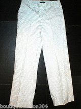 Womens Lauren Ralph Lauren Slacks Pants Black White Stripes 6 Work Play Casual  - £39.78 GBP