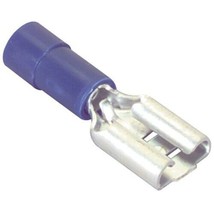 Female Disconnect Crimp Terminal 1/4&quot; (16-14) - Blue - 50 Pcs. - £11.76 GBP