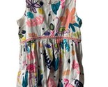 Cat and Jack Dress Size 6 Girls PInk Flamingo Fit and Flair Sleeves Knee... - $13.20