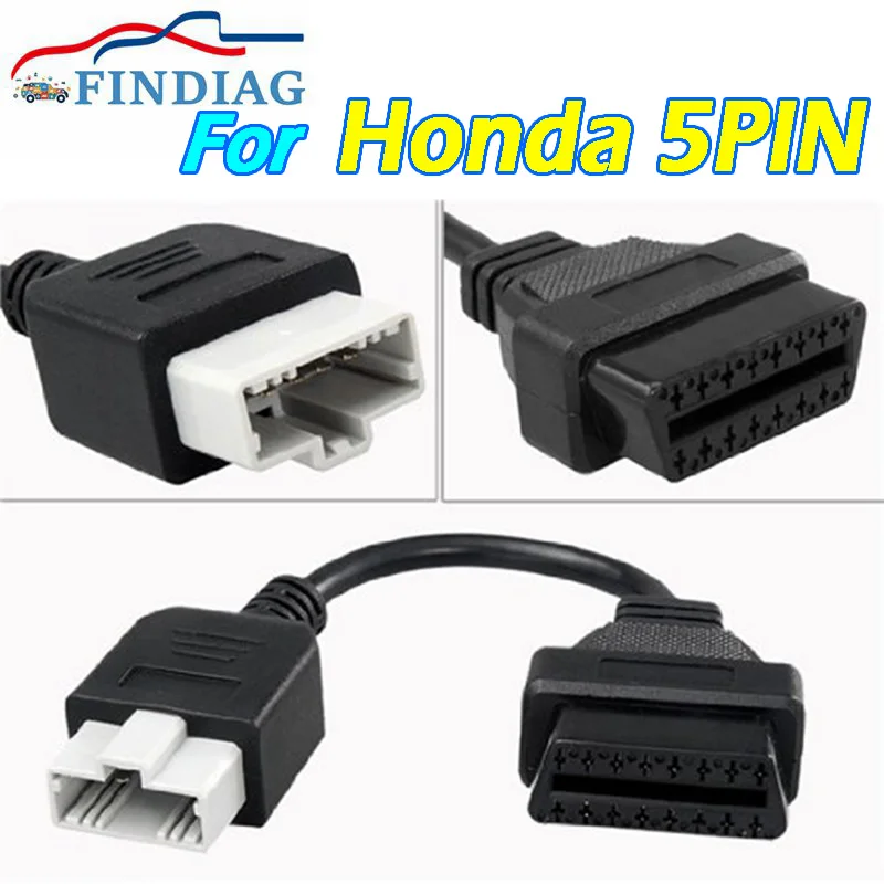 2023 OBD Adapter for  5Pin OBD1 To OBD2 16Pin Female Connector For  5 Pin Car Sc - £82.25 GBP