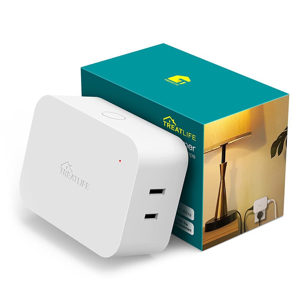 Smart Dimmer Plug 1 Pack, Treatlife Dual Outlets Plug-In Lamp, 2.4Ghz Wi... - $40.93