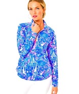 Lilly Pulitzer UPF 50+ Skipper Popover Boca Blue It’s A Sailabration Top... - $1,400.56 MXN