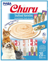 Inaba Churu Seafood Varieties Creamy Cat Treat 80 count (4 x 20 ct) Inaba Churu  - £57.65 GBP