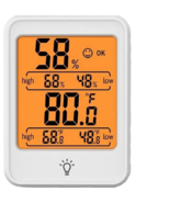 Small Weather Station Indoor Outdoor Thermometer Hygrometer Humidity Mon... - $22.75