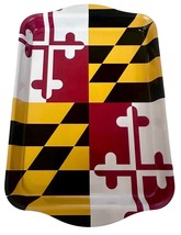 Maryland Flag Metal Rolling Tray - $12.99