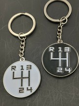 4 Speed Shift Knob Keychain/your choice White or Black..(J9) - $11.99
