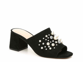 Aldo Kirabo Sandal Women Black Slip On Jewels Heel Sandals Brand New Value $100 - £19.57 GBP